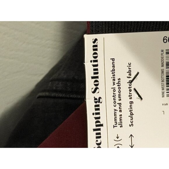 Nine West High Rise Legging Stretch Sculpting Solutions Sz L. NWT - Picture 8 of 12